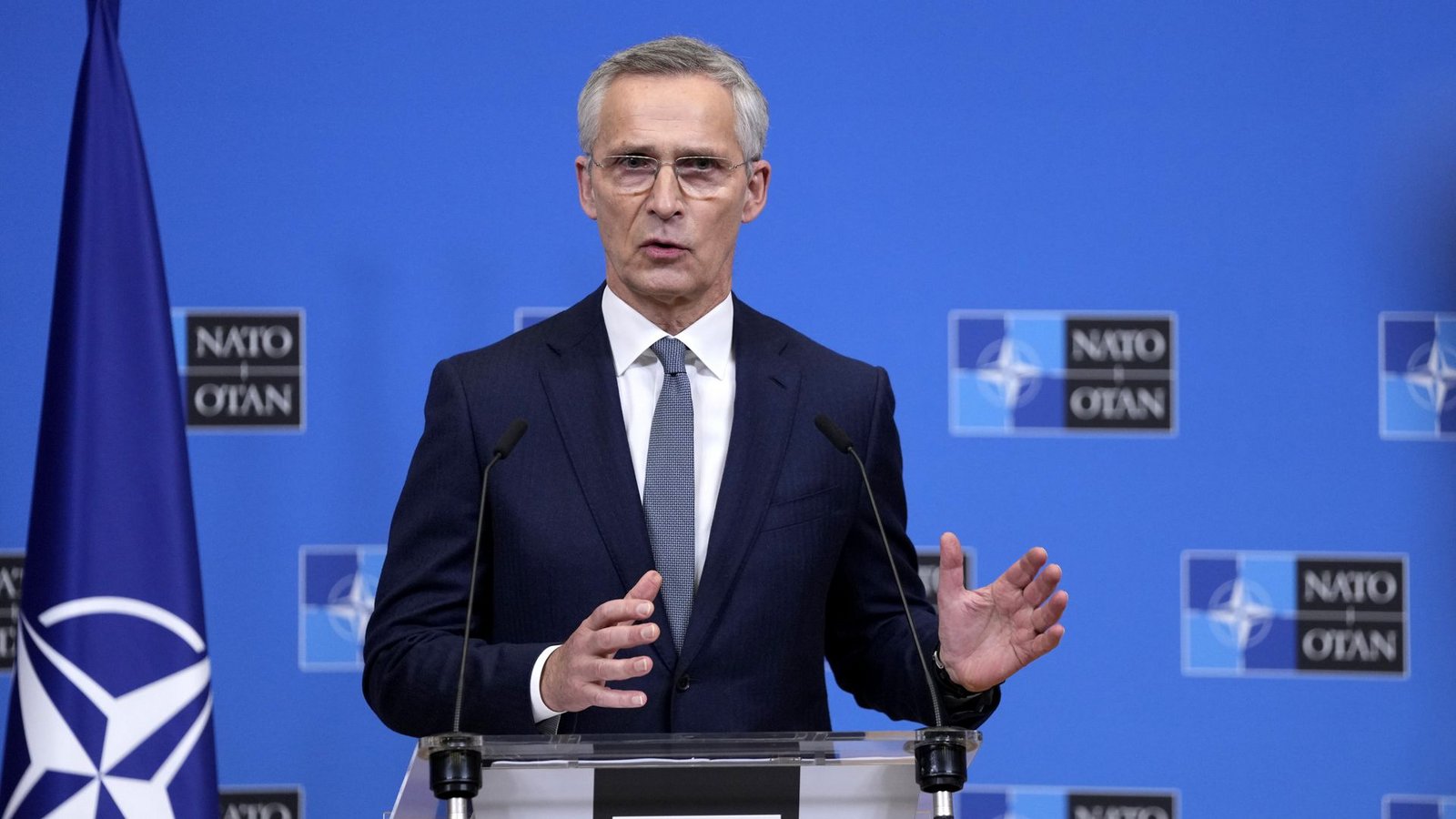 Nato-Generalsekretär Jens Stoltenberg verkündet erhöhte Ausgaben für Verteidigung unter den Nato-Mitgliedsländern. (Archivbild)Foto: dpa/Virginia Mayo