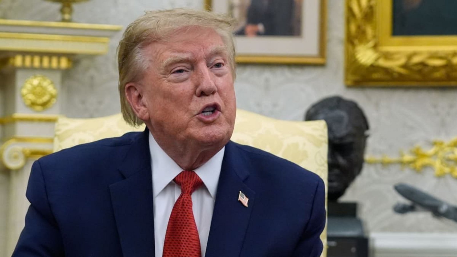 US-Präsident Donald Trump spricht im Oval Office des Weißen Hauses.Manuel Balce Ceneta/AP/dpa US-Präsident Donald Trump spricht im Oval Office des Weißen Hauses.Manuel Balce Ceneta/AP/dpa