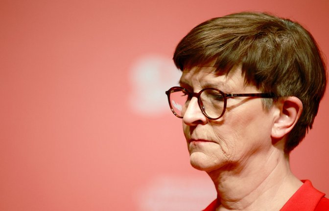 Saskia Esken wird in der neuen Bundesregierung keine  größere Rolle spielen.<span class='image-autor'>Foto: Matthias Bein/dpa</span>