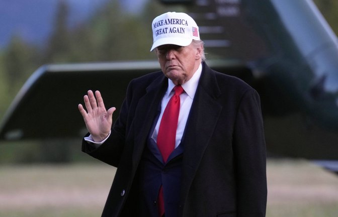 US-Präsident Donald Trump trifft beim G7-Gipfel in Kananaskis ein.<span class='image-autor'>Foto: imago/Zuma Press</span>