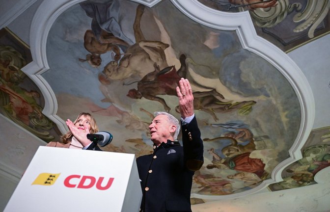 Parteichef Thomas Strobl und Generalsekretärin Isabell Huber sind Gastgeber der Parteiklausur im hohenlohischen Zisterzienserkloster Schöntal.<span class='image-autor'>Foto: dpa/Bernd Weißbrod</span>