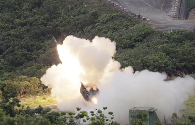 Bereits im Mai trainierte das taiwanesische Militär den Abwehrkampf gegen China.<span class='image-autor'>Foto: ChiangYing-ying/dpa</span>