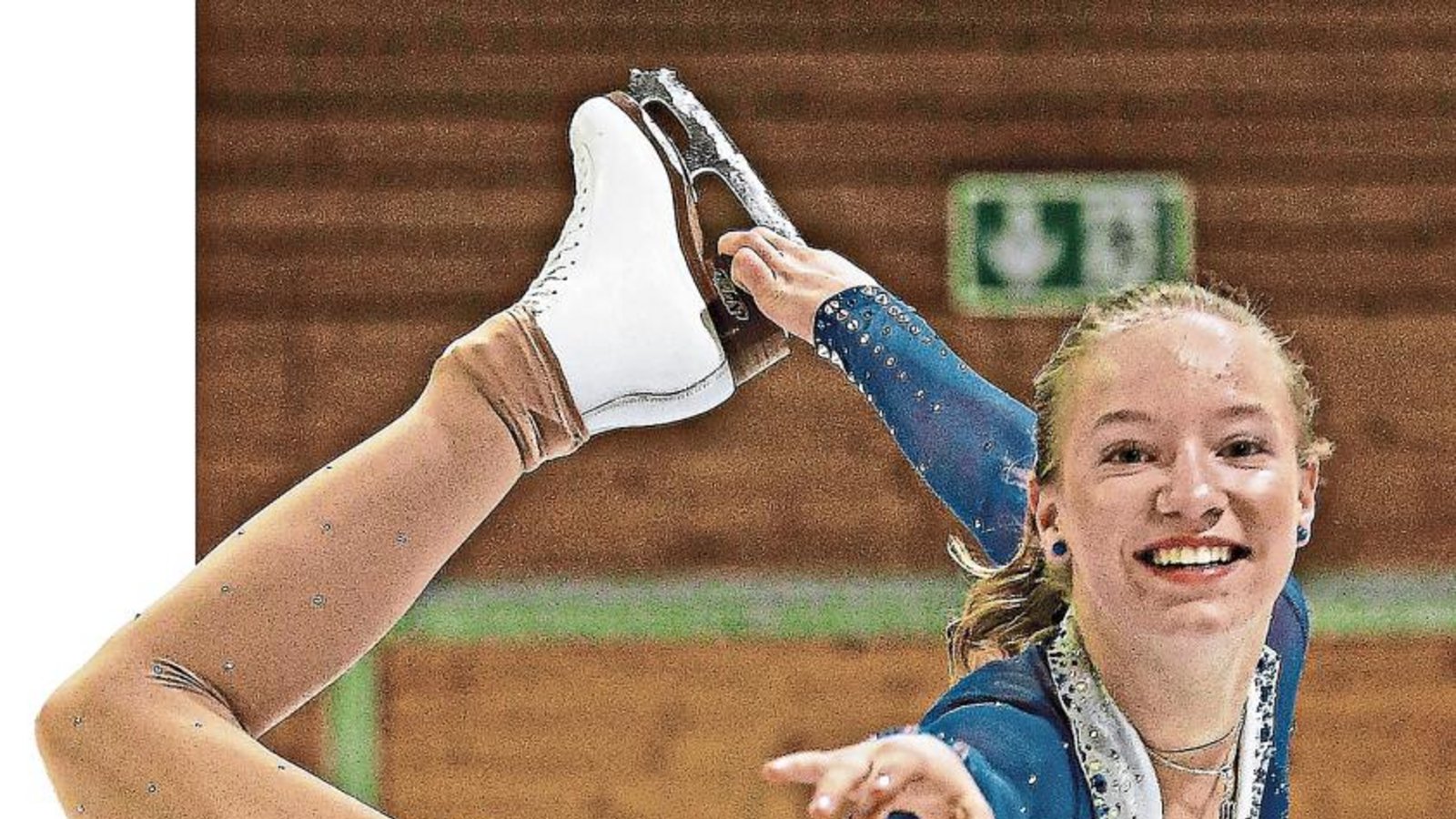 Unverkrampft auf dem Eis: Die zwölfjährige Marielen Hirling vom TEC Waldau. Foto: Baumann Unverkrampft auf dem Eis: Die zwölfjährige Marielen Hirling vom TEC Waldau. Foto: Baumann