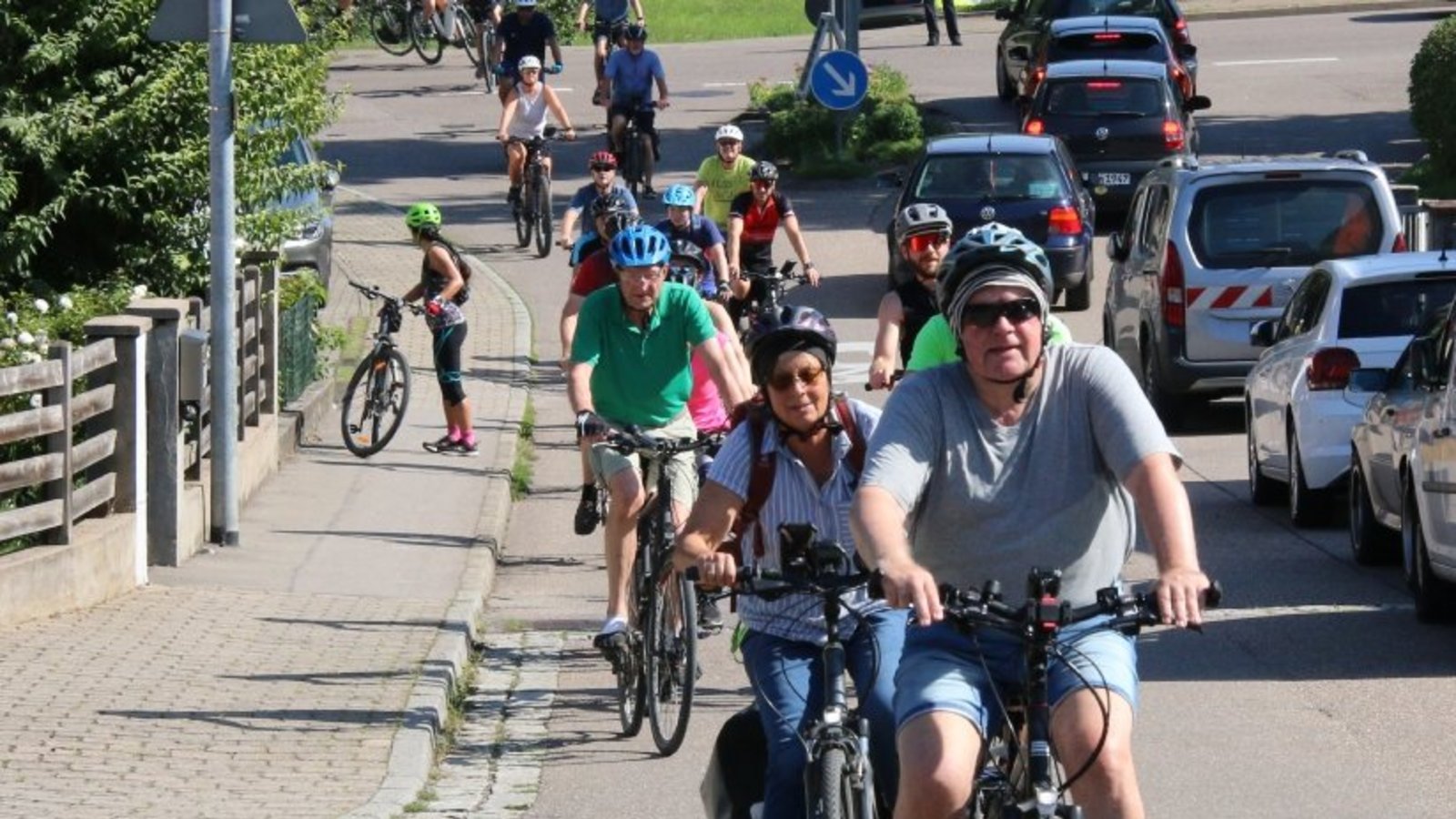 Aufstieg in Sachsenheim.