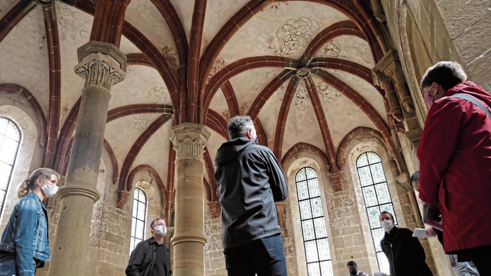Größere Schäden mussten im Herrenrefektorium des Klosters behoben werden. Fotos: Friedrich Größere Schäden mussten im Herrenrefektorium des Klosters behoben werden. Fotos: Friedrich