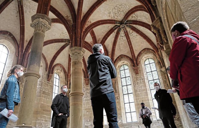 Größere Schäden mussten im Herrenrefektorium des Klosters behoben werden.  Fotos: Friedrich