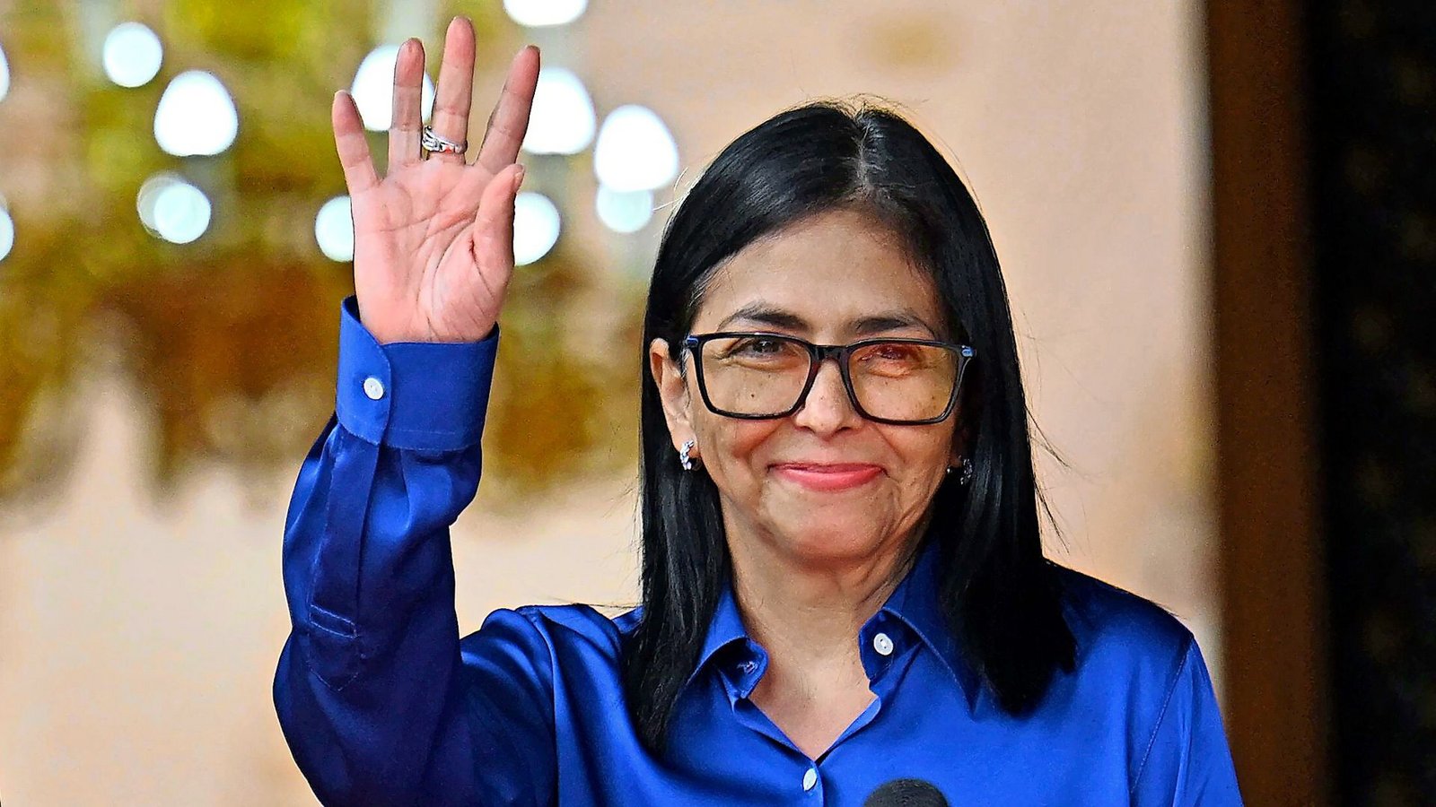 Delcy Rodríguez war Ex-Machthaber Nicolás Maduro  treu ergeben.Foto: AFP/Juan Barreto