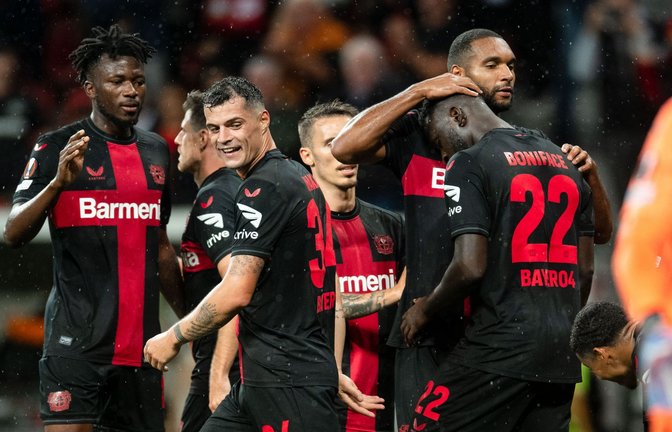 Bayer 04 Leverkusen fuhr gegen den schwedischen Meister BK Häcken drei Punkte ein.<span class='image-autor'>Foto: Marius Becker/dpa</span>