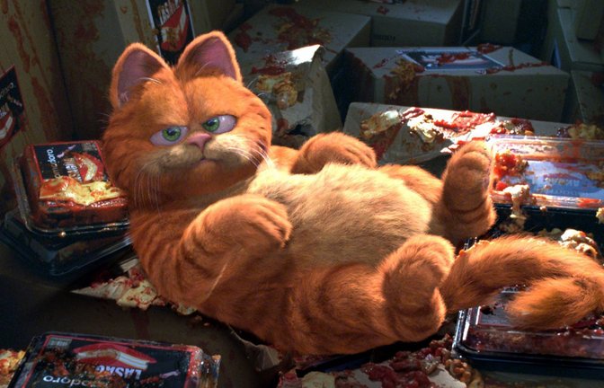 Der US-Comiczeichner Jim Davis erschuf 1978 Garfield, der sich seitdem in Bildergeschichten, TV-Animationsserien und Kinofilmen träge und übel gelaunt durch das herrlichste Katzenleben futtert.<span class='image-autor'>Foto: Imago/United Archives</span>