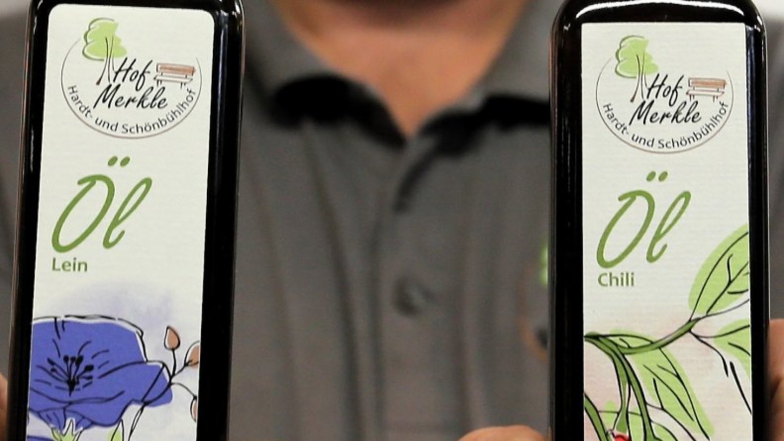 Christian Merkle stellt seine eigenen Öle vor.