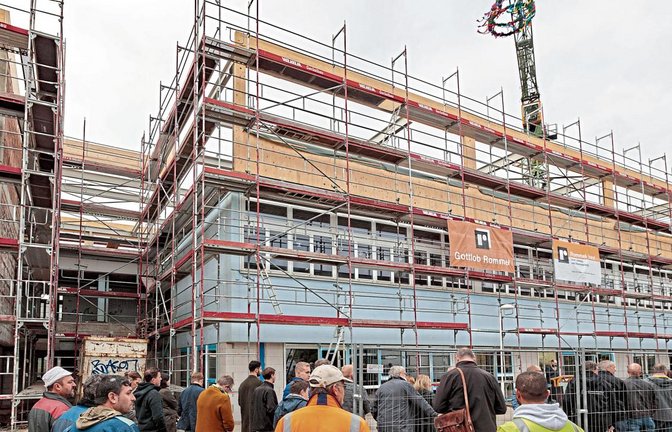 Richtfest der Gemeinschaftsschule auf dem Großsachsenheimer Schulcampus. Foto: Pangerl
