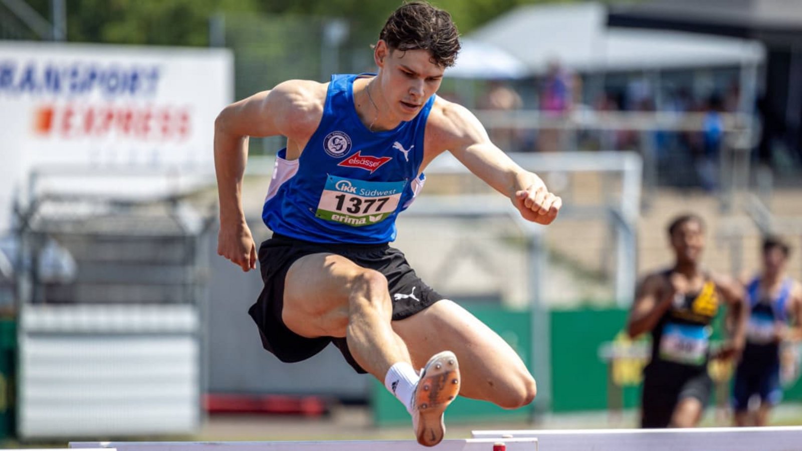 Jannis Gartmann vom VfL Sindelfingen hat über die 400-Meter-Hürden gute Chancen, bei der U20 aufs Podest zu kommen.IMAGO/Beautiful Sports