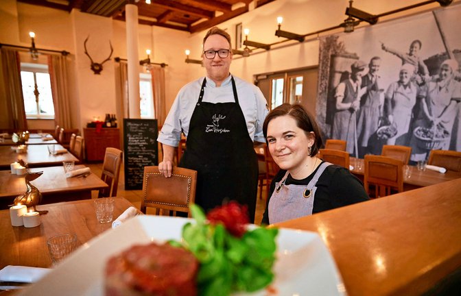 Das Ehepaar Favorat für das Restaurant Zum Hirschen in Fellbach mit Verve und Leidenschaft.<span class='image-autor'>Foto: Gottfried Stoppel/Gottfried Stoppel</span>