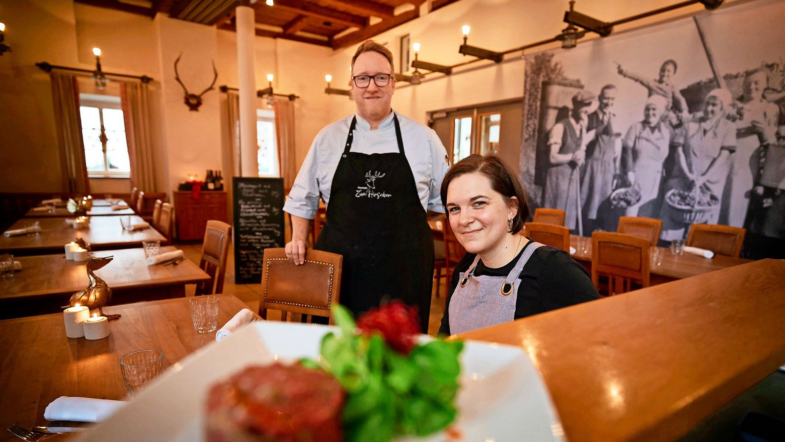Das Ehepaar Favorat für das Restaurant Zum Hirschen in Fellbach mit Verve und Leidenschaft.Foto: Gottfried Stoppel/Gottfried Stoppel Das Ehepaar Favorat für das Restaurant Zum Hirschen in Fellbach mit Verve und Leidenschaft.Foto: Gottfried Stoppel/Gottfried Stoppel