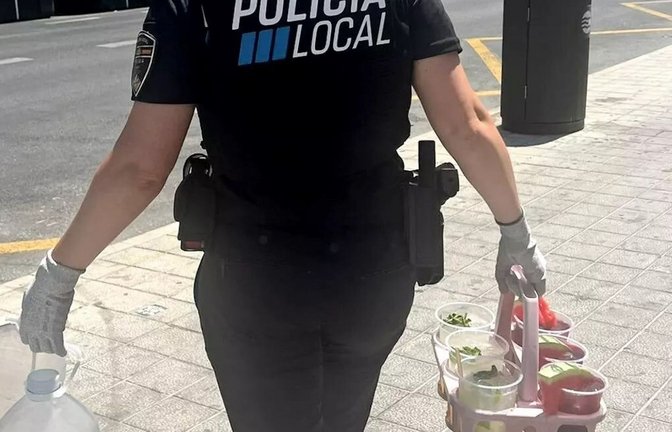 Nicht alle Cocktails am Strand sind unproblematisch.<span class='image-autor'>Foto: Policía Local/Palma de Mallorca</span>