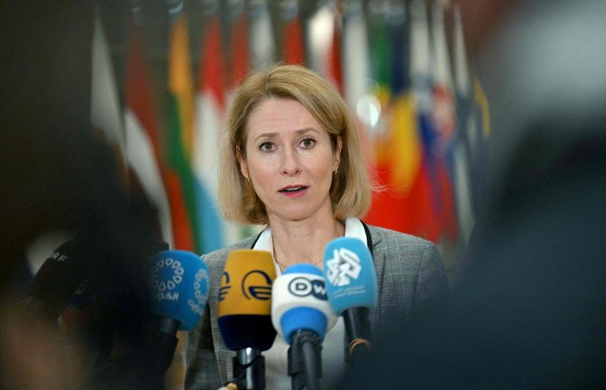 Die neue EU-Außenbeauftragte Kaja Kallas kündigt an, dass Brüssel Kontakt zu den islamistischen Machthabern in Syrien aufnehmen werde.<span class='image-autor'>Foto: AFP/NICOLAS TUCAT</span>
