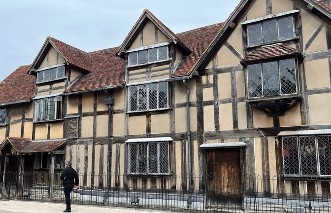 Das Geburtshaus von William Shakespeare in der englischen Stadt Stratford-upon-Avon.<span class='image-autor'>Foto: Julia Kilian/dpa</span>
