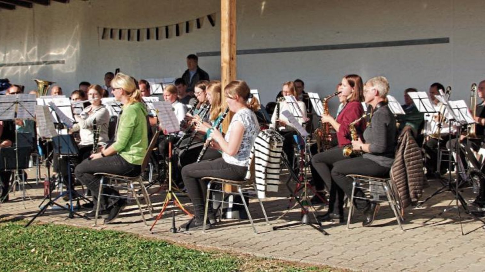 Der Auftritt des großen Orchesters des Musikvereins Stadtkapelle. Fotos: p