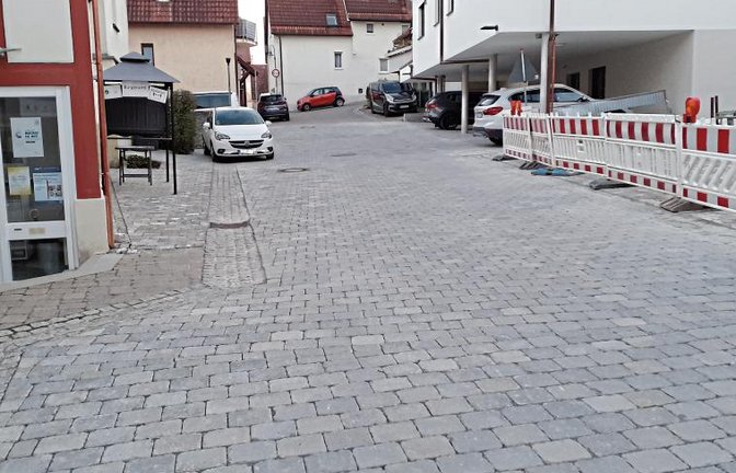 Der neue Pflasterbelag in der Oberen Gasse in Oberriexingen.  Foto: Glemser