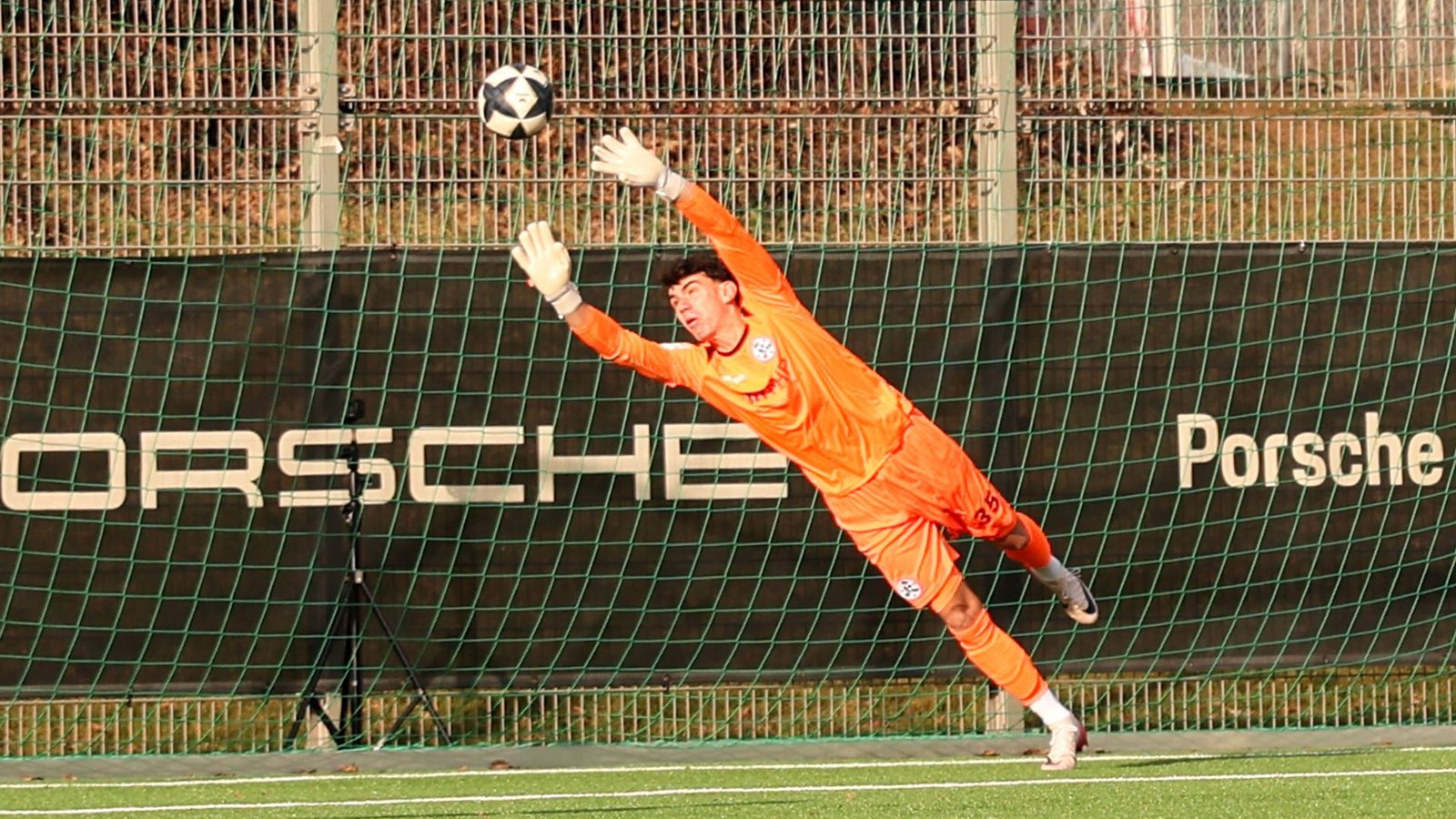 Begann im Kickers-Tor: Leon Neaime.Foto: Baumann/Alexander Keppler