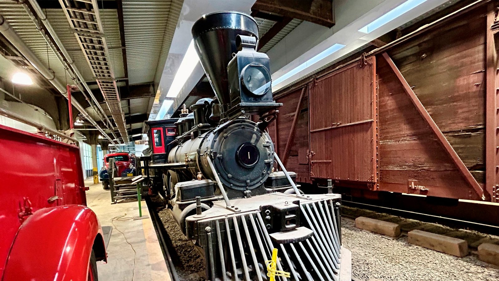 Die erste Dampflok, die jemals durch die Prärie in Manitoba fuhr, im Eisenbahn-Museum im kanadischen Winnipeg.Foto: SWR/Kirsten Ruppel Die erste Dampflok, die jemals durch die Prärie in Manitoba fuhr, im Eisenbahn-Museum im kanadischen Winnipeg.Foto: SWR/Kirsten Ruppel