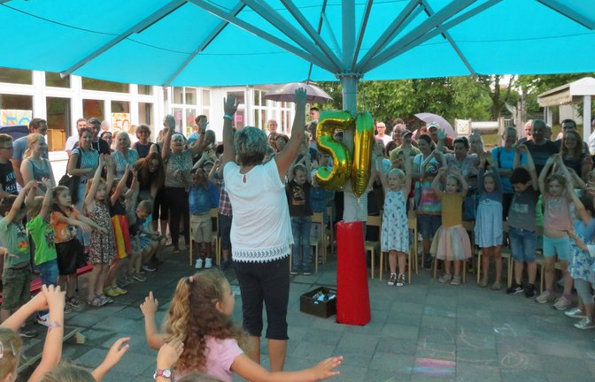 In Vaihingen gibt es 25 Kindergärteneinrichtungen in neun Trägerschaften, davon neun in der Regie der Stadt. Hier in Horrheim, wo in diesem Jahr der 50. Geburtstag gefeiert wurde.  <span class='image-autor'>Foto: Arning</span>