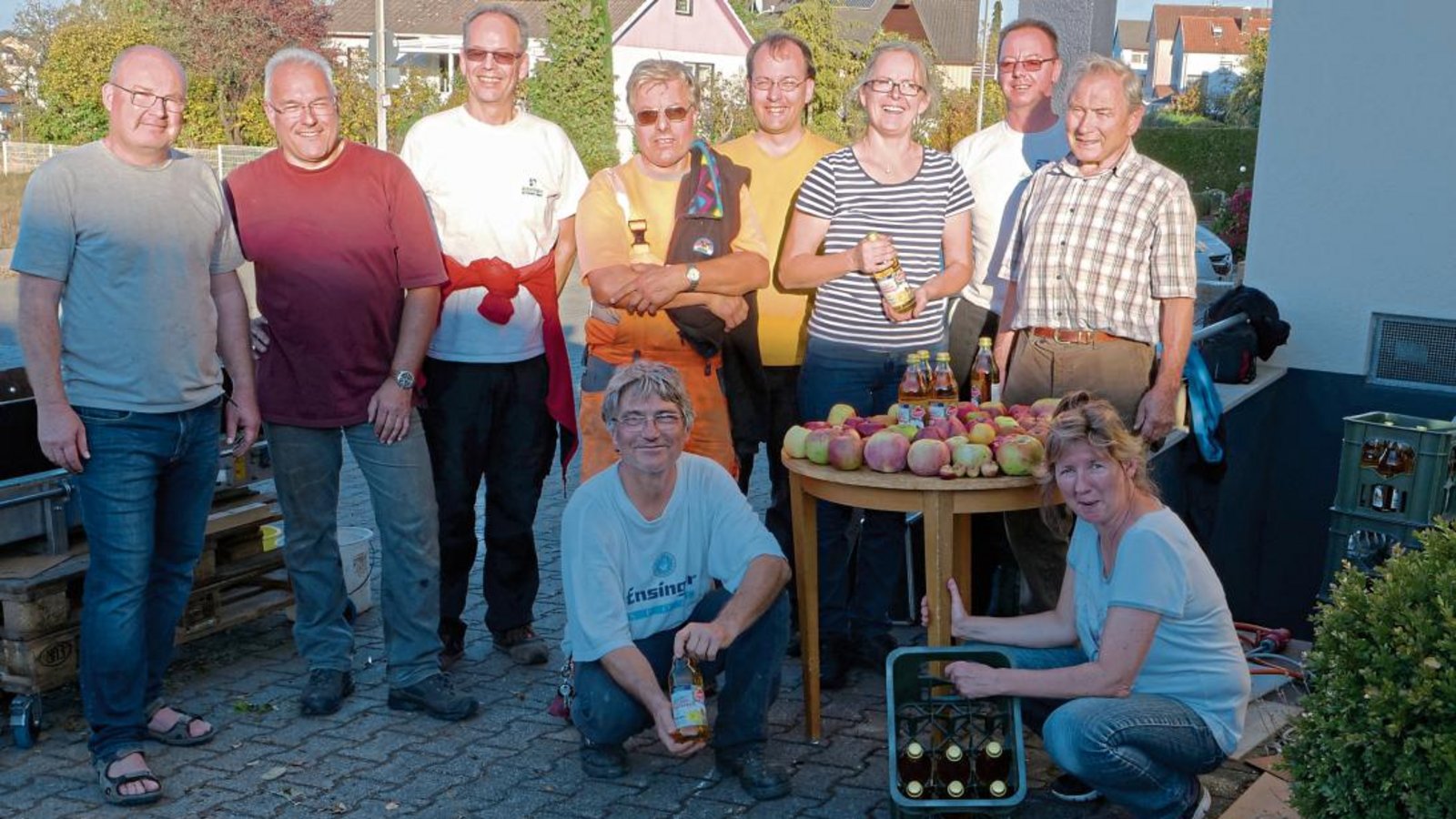 180 Tonnen Streuobst wurden in den drei Annahmetagen in Sersheim gesammelt. Fotos: p