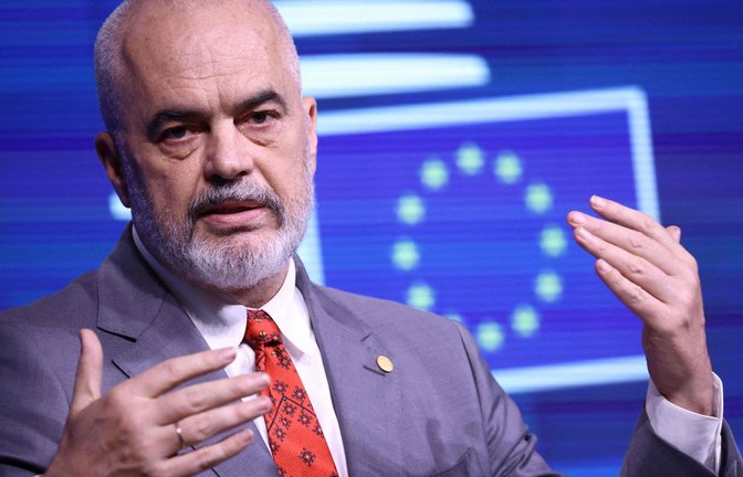 Mag Europa, aber nicht Tiktok: Albaniens Staatschef Edi Rama.<span class='image-autor'>Foto: AFP/Kenzo Tribouillard</span>