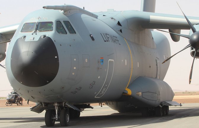 Nachhaltigkeits-Siegel für Rüstungsgüter? – Hier ein Transportflugzeug vom Typ Airbus A400M.<span class='image-autor'>Foto: StN/Christoph Reisinger</span>