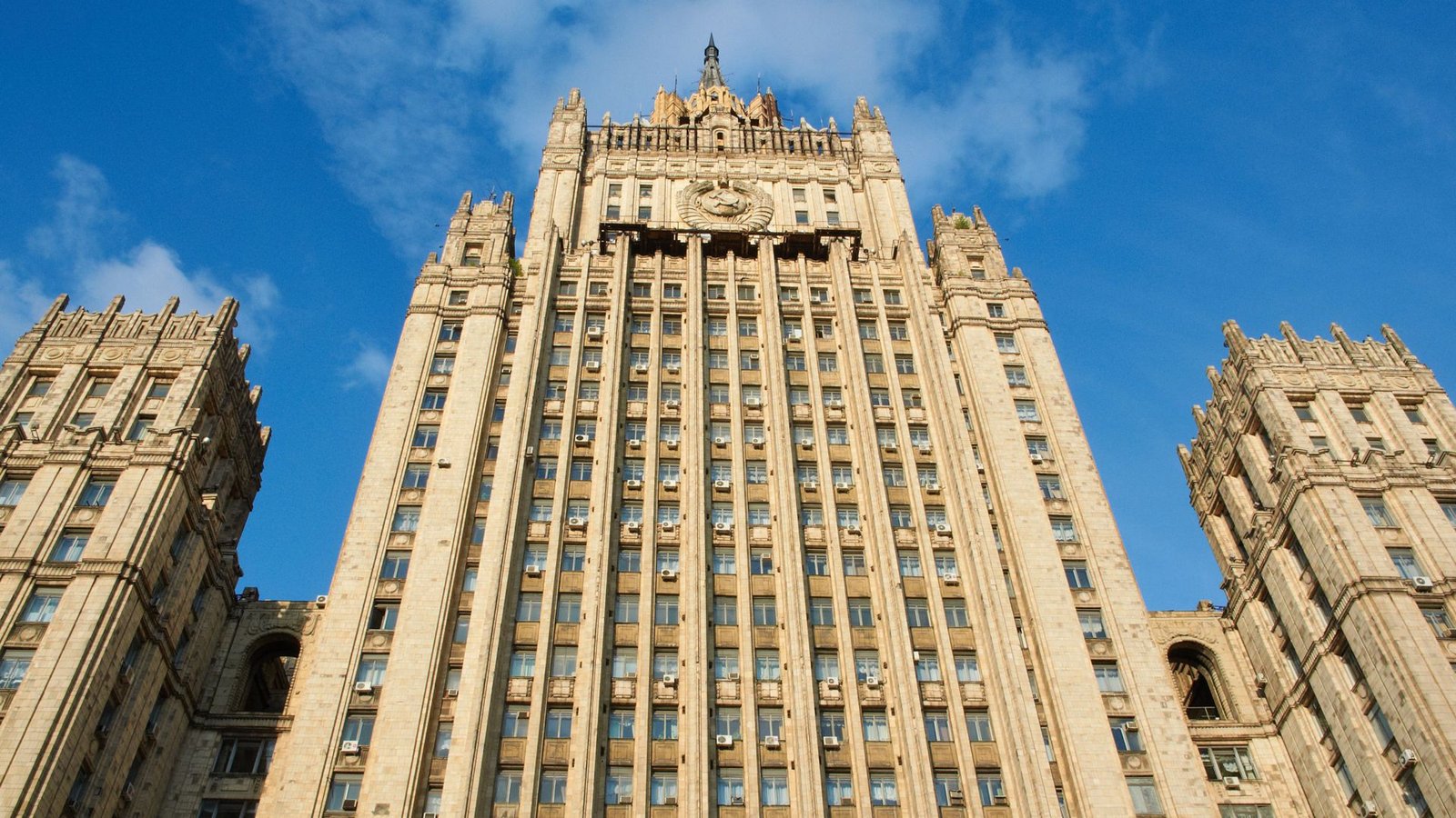 Das Außenministerium in Moskau.Foto: dpa/Bernd Thissen
