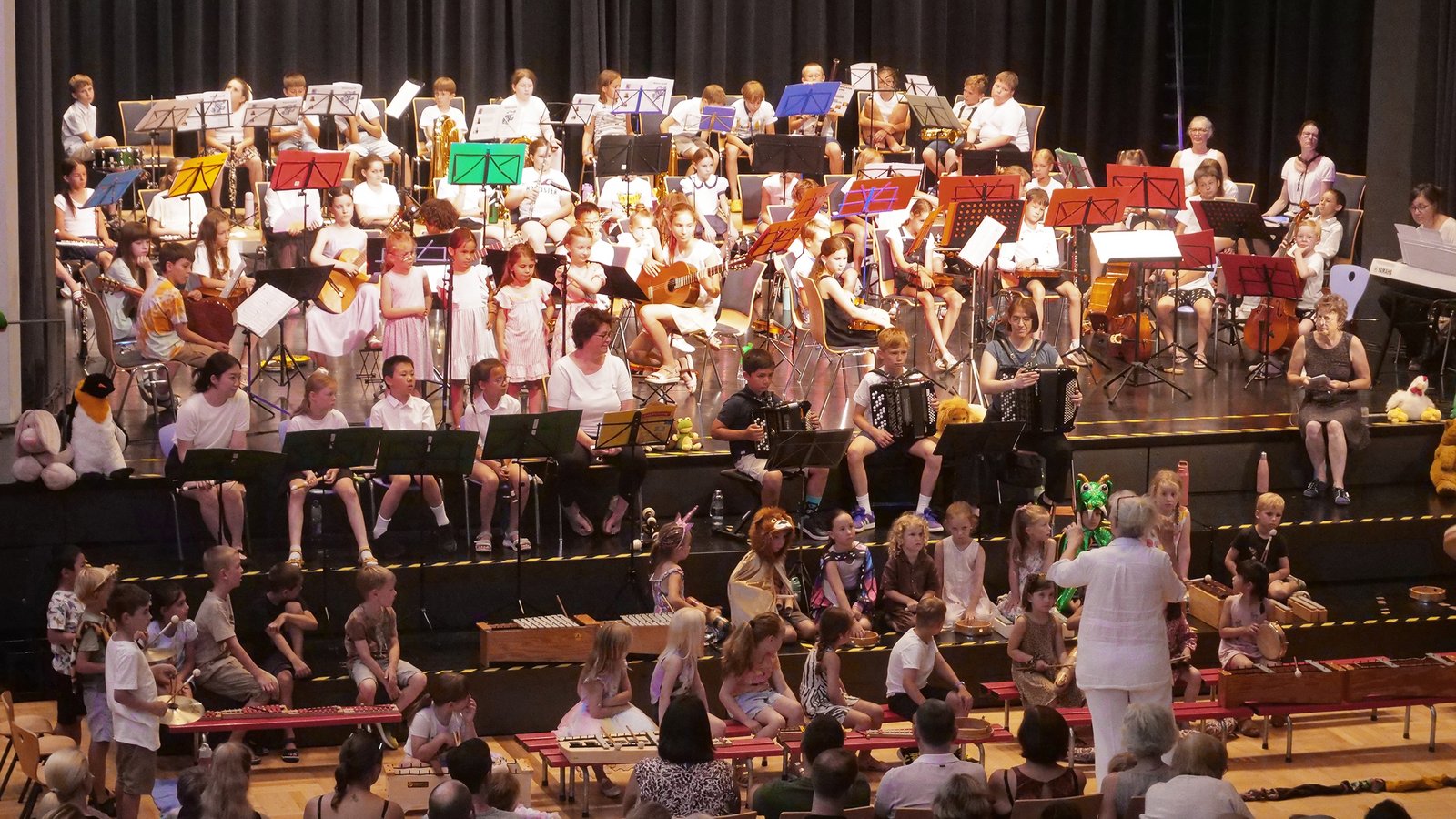 Erntet viel Applaus: die Jugend beim Kinderkonzert der Jugendmusikschule Vaihingen. Foto: Friedrich
