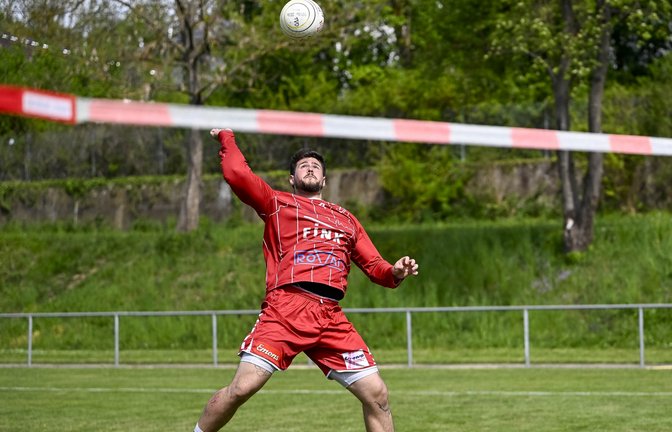 Michael Knodel unterliegt mit dem TV Vaihingen in Stammheim. Archivfoto: Leitner