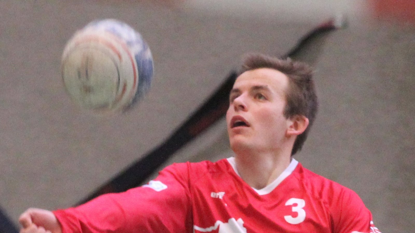 Nils Hantke hat mit den Faustballern des TV Vaihingen II die Meisterschaft in der 2. Bundesliga Süd gewonnen. Die Mannschaft hatte am Ende vier Punkte Vorsprung. Foto: Nachreiner
