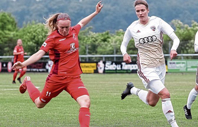 Für Natalie Härterich (links) war die Fahrt zum WFV-Pokalfinale in Alberweiler nicht von Erfolg gekrönt. Foto: Archiv/Simecek