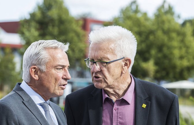 Nachfolger für Ministerpräsident Winfried Kretschmann (rechts)? Sein Vize Thomas Strobl (CDU) (links) wird im BaWü-Check nach Kretschmanns grünem Parteikollegen Cem Özdemir am häufigsten als Wunschkandidat genannt.<span class='image-autor'>Foto: IMAGO/Arnulf Hettrich/IMAGO/Arnulf Hettrich</span>