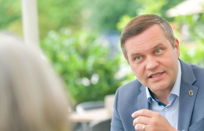 AfD-Politiker Anton Baron sagt, er  wünsche sich Donald Trump als  US-Präsident.<span class='image-autor'>Foto: Lichtgut//Max Kovalenko</span>
