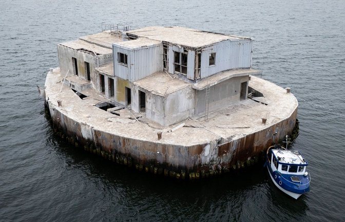 Die Insel "Ostervilm" im Greifswalder Bodden ist in Hamburg versteigert worden.<span class='image-autor'>Foto: Philip Dulian/dpa</span>