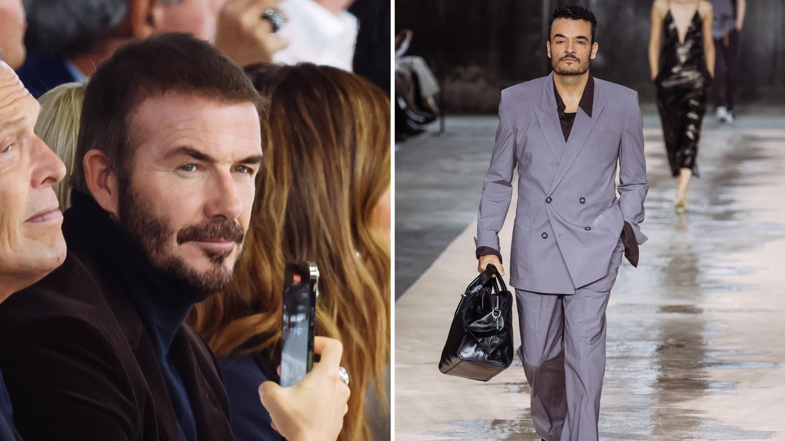 Niemand geringeres als Fußball-Legende David Beckham saß beim Laufsteg-Debüt von Giovanni Zarrella in der ersten Reihe.Foto: lessandro Bremec/IPA via ZUMA P Niemand geringeres als Fußball-Legende David Beckham saß beim Laufsteg-Debüt von Giovanni Zarrella in der ersten Reihe.Foto: lessandro Bremec/IPA via ZUMA P