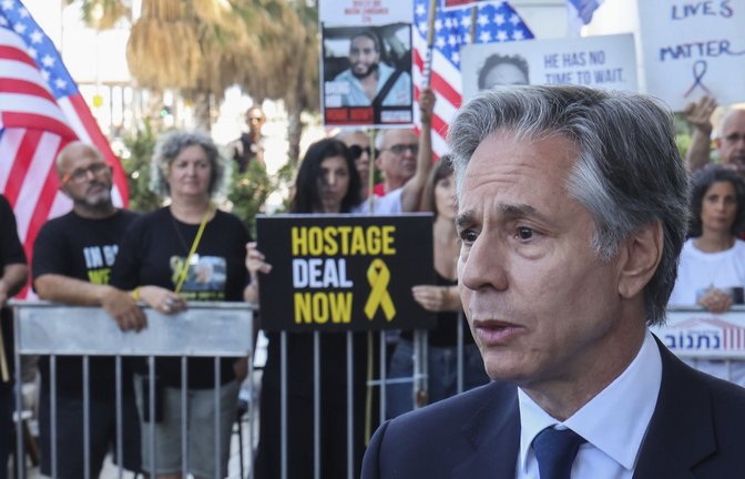 US-Außenminister Antony Blinken ist zum achten Mal seit Beginn des Krieges in Gaza zu Gesprächen in Nahost unterwegs.<span class='image-autor'>Foto: dpa/Jack Guez</span>