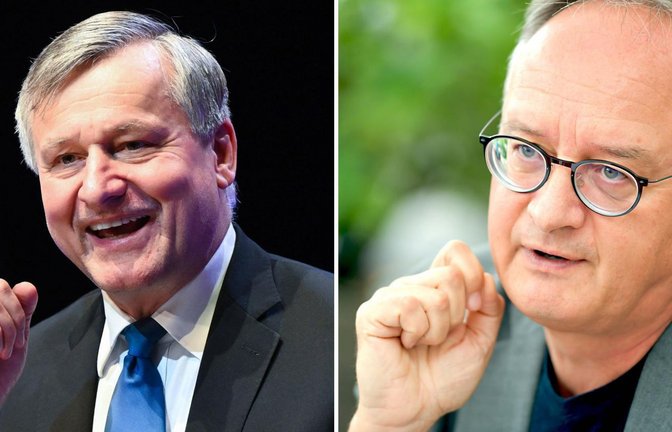 FDP-Landeschef Hans-Ulrich Rülke (links) und SPD-Chef Andreas Schwarz<span class='image-autor'>Foto: dpa/Bernd Weißbrod</span>