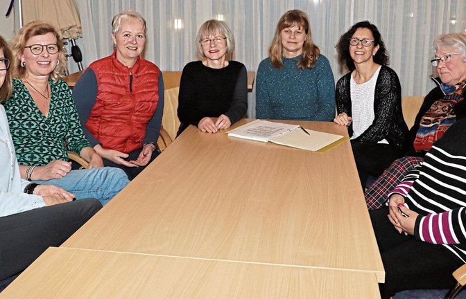 Eine Gruppe engagierter Bürgerinnen um die derzeitigen Gemeinderätinnen Beate Fetzer, Regina Schütz-Klose, Doris Öhler und Anja Schäberle (Dritte von links bis Dritte von rechts) setzt sich für mehr Frauenmitbestimmung auf kommunaler Ebene ein.  Foto: Gergen