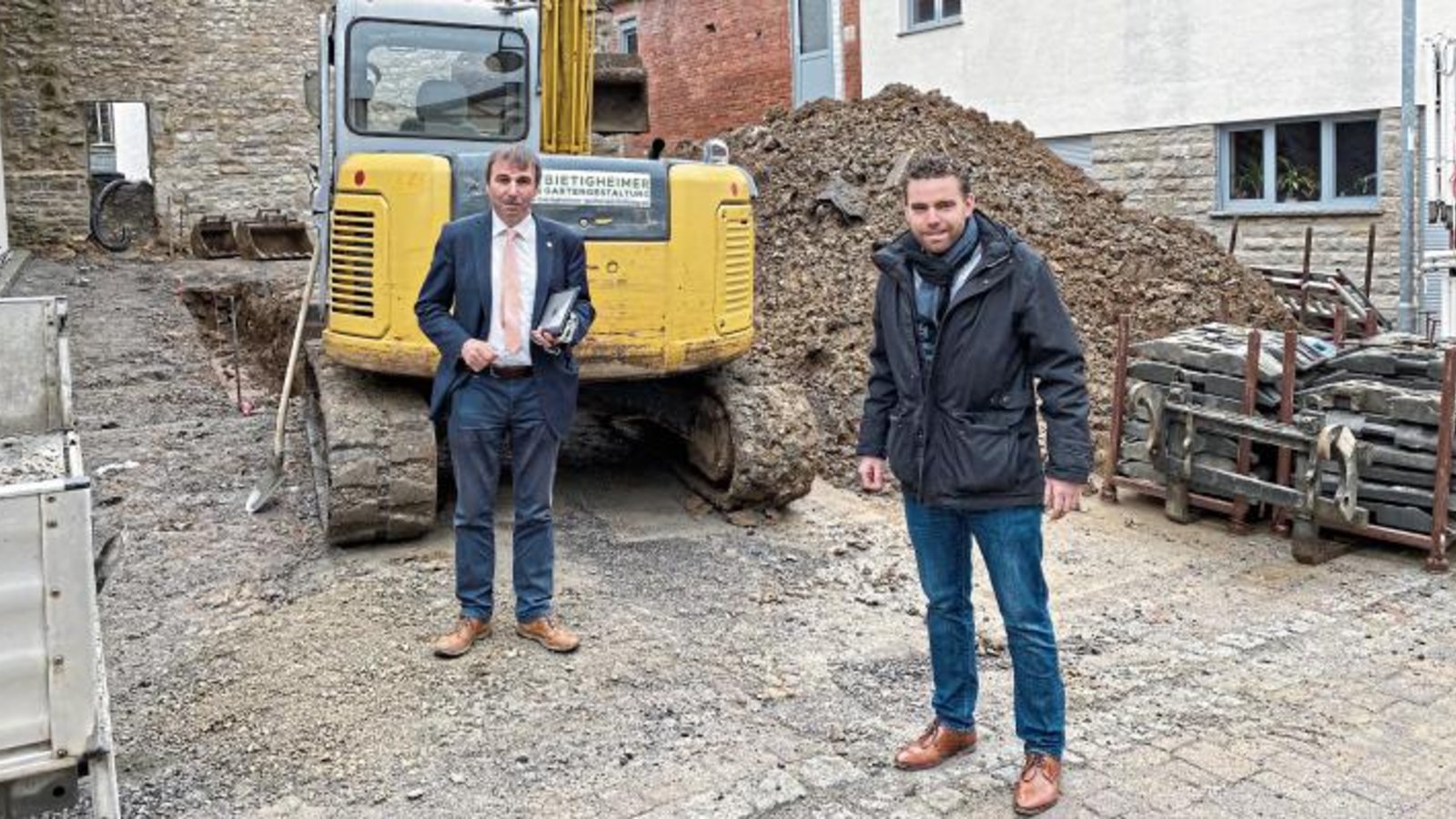 Landtagsabgeordneter Konrad Epple zu Gast bei Bürgermeister Frank Wittendorfer.  Foto: p