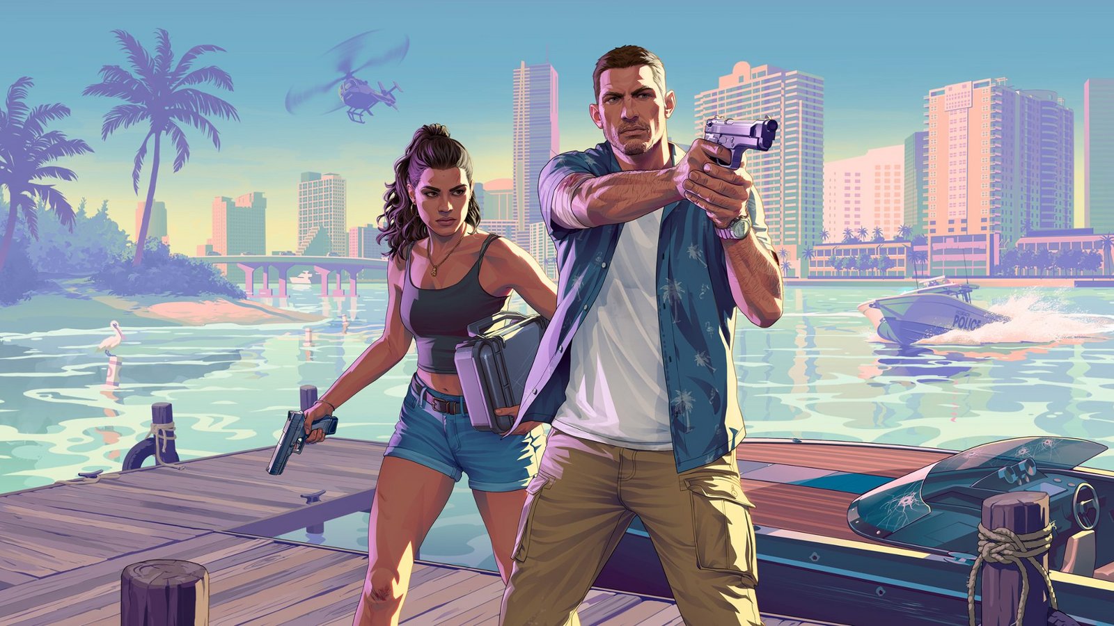 Die beiden Hauptcharaktere von GTA 6.Foto: Rockstar Games, Inc.