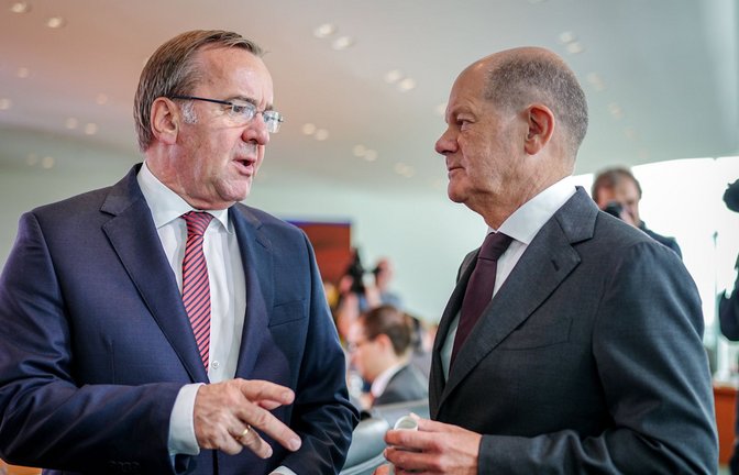 Boris Pistorius (links) und Olaf Scholz.<span class='image-autor'>Foto: dpa/Kay Nietfeld</span>