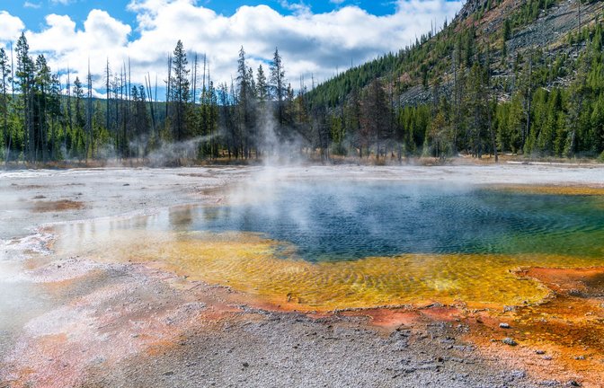Hydrothermalquelle im Yellowstone National Park in den USA.<span class='image-autor'>Foto: Imago/Pond5 Images</span>