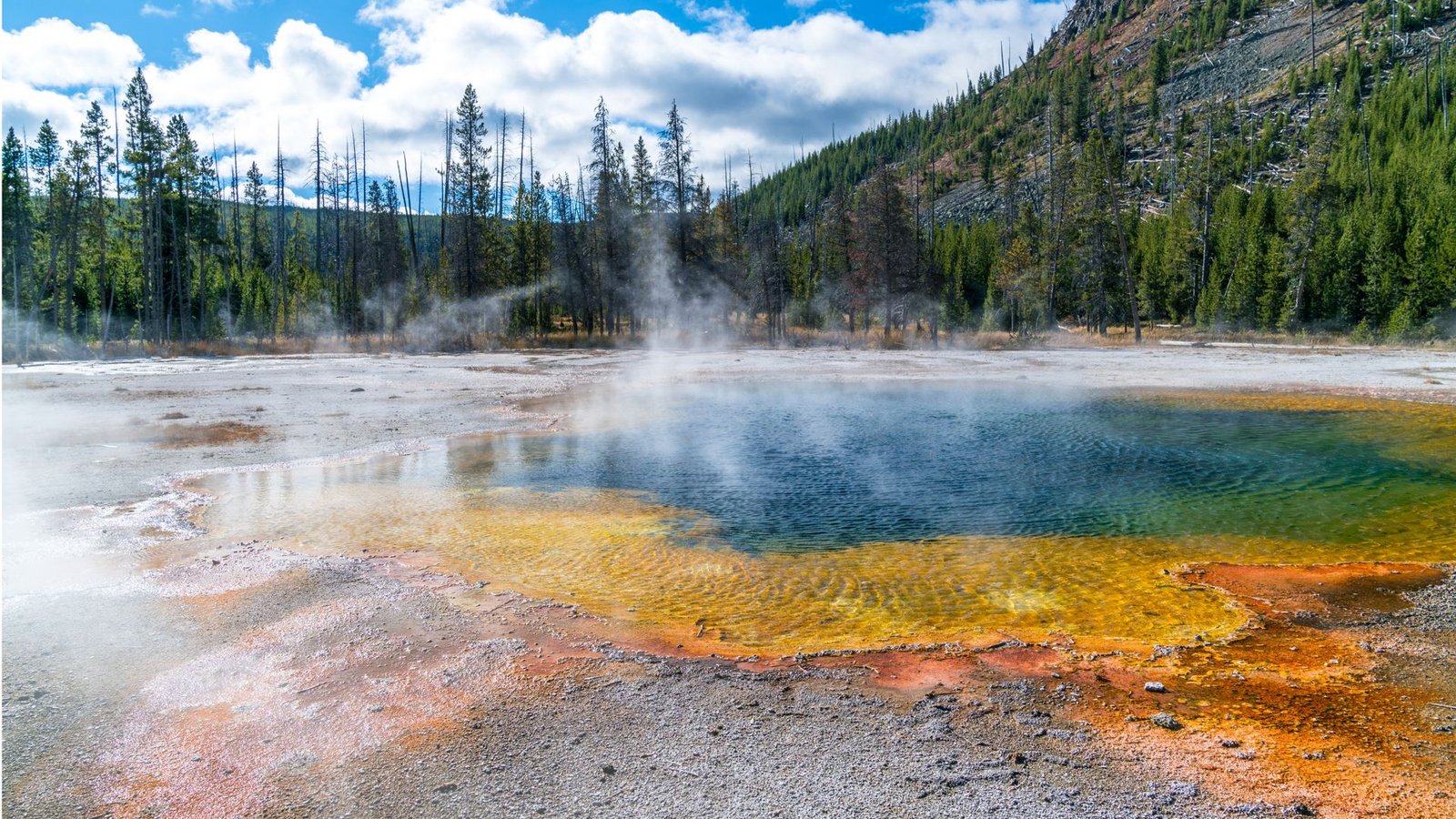 Hydrothermalquelle im Yellowstone National Park in den USA.Foto: Imago/Pond5 Images