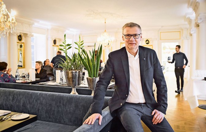 Im Jahr 2020 präsentierte Moderator Günther Jauch seine Weine in der  Speisemeisterei in Stuttgart.<span class='image-autor'>Foto: Lichtgut /Ferdinando Iannone</span>