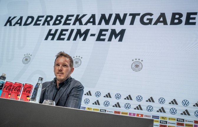 Bundestrainer Julian Nagelsmann hat den Kader für die Heim-EM nominiert.<span class='image-autor'>Foto: Michael Kappeler/dpa</span>
