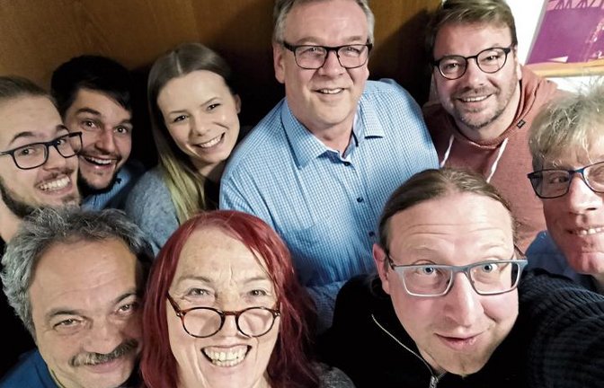 Die Kandidaten der SPD/Grüne-Liste Eberdingen. Foto: p