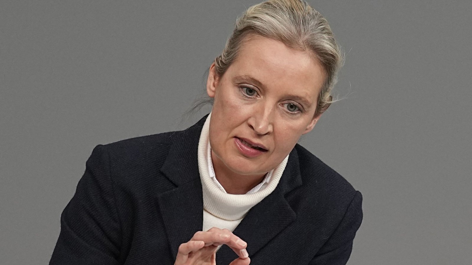 Alice Weidel, Co-Vorsitzende der AfD-Bundestagsfraktion. Die AfD erhielt einem Bericht zufolge eine Millionenspende aus einer Erbschaft.Foto: dpa/Michael Kappeler